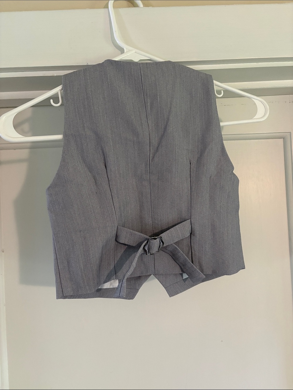 SUNCOO Gray Pinstripe Men's Blazer - Picture 5 of 7